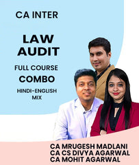 CA Inter  Law, Audit and SM Full Course Combo By MEPL Classes CA Mrugesh Madlani, CA Divya Agarwal and and CA Mohit Agarwal - Zeroinfy