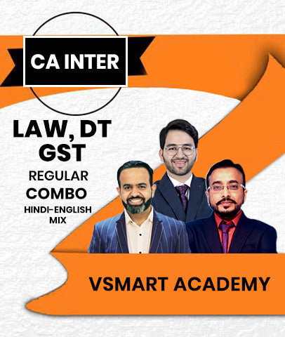 CA Inter Law, DT, GST Regular Combo By Vsmart Academy
- Zeroinfy
