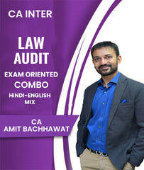 CA Inter Law and Audit Exam Oriented Combo By Amit Bachhawat - Zeroinfy