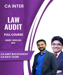CA Inter Law and Audit Full Course By Amit Bachhawat and Ravi Taori - Zeroinfy