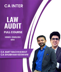CA Inter Law and Audit Full Course By Amit Bachhawat and Shubham Keswani - Zeroinfy