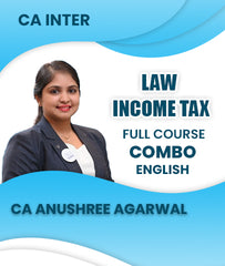 CA Inter Law and Income Tax Full Course Combo In English By CA Anushree Agarwal - Zeroinfy