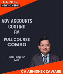 CA Inter New Scheme Adv Accounts, Costing and FM Full Course Combo By CA Abhishek Zaware - Zeroinfy