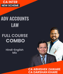 CA Inter New Scheme Advance Accounts and Law Full Course Combo By CA Abhishek Zaware and CA Darshan Khare - Zeroinfy