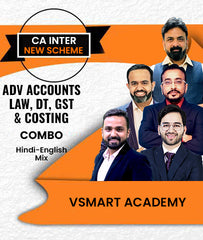 CA Inter New Scheme Advanced Accounts, Law, DT, GST and Costing Combo By Vsmart Academy - Zeroinfy