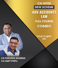 CA Inter New Scheme Advanced Accounts and Law Full Course Combo By CA Parveen Sharma and CA Amit Popli - Zeroinfy