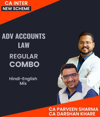 CA Inter New Scheme Advanced Accounts and Law Regular Combo By CA Parveen Sharma and CA Darshan Khare - Zeroinfy