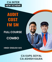 CA Inter New Scheme Audit, Cost and FM SM Full Course Combo By CA Kapil Goyal and CA Ashish Kalra - Zeroinfy