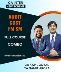 CA Inter New Scheme Audit, Cost and FM SM Full Course Combo By CA Kapil Goyal and CA Namit Arora - Zeroinfy