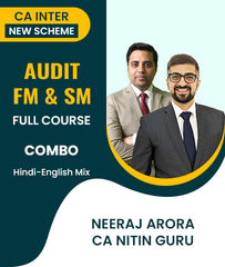 CA Inter New Scheme Audit, FM and SM Full Course Combo By Neeraj Arora and CA Nitin Guru - Zeroinfy