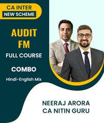 CA Inter New Scheme Audit and FM Full Course Combo By Neeraj Arora and CA Nitin Guru - Zeroinfy