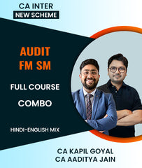 CA Inter New Scheme Audit and FM SM Full Course Combo By CA Kapil Goyal and CA Aaditya Jain - Zeroinfy