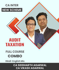CA Inter New Scheme Audit and Taxation Full Course Combo By CA Siddharth Agarwal and CA Vikash Agarwal - Zeroinfy
