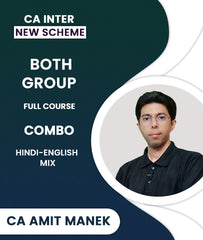 CA Inter New Scheme Both Group Full Course Combo By CA Amit Manek - Zeroinfy