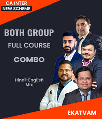 CA Inter New Scheme Both Group Full Course Combo By Ekatvam - Zeroinfy