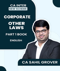CA Inter New Scheme Corporate and Other Laws Part 1 Book By CA Sahil Grover - Zeroinfy