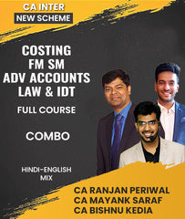 CA Inter New Scheme Costing, FM SM, Adv Accounts, Law and IDT Combo Full Course by Ranjan Periwal Classes - Zeroinfy