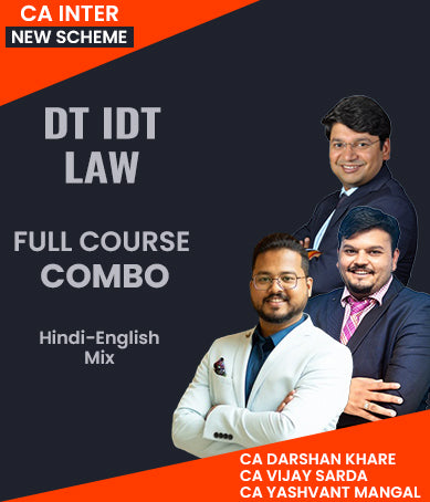 CA Inter New Scheme DT, IDT and Law Full Course Combo By EKATVAM - Zeroinfy