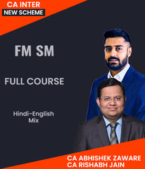 CA Inter New Scheme FM SM Full Course By CA Abhishek Zaware and CA Rishabh Jain - Zeroinfy
