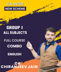 CA Inter New Scheme Group 1 All Subjects Full Course Combo In English By CA Chiranjeev Jain Classes - Zeroinfy