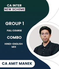 CA Inter New Scheme Group 1 Full Course Combo By CA Amit Manek - Zeroinfy