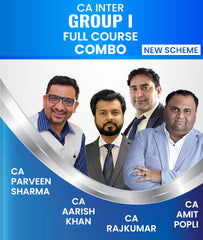 CA Inter New Scheme Group 1 Full Course Combo By CA Parveen Sharma, CA Aarish khan, CA Amit Popli And CA RajKumar - Zeroinfy