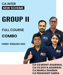 CA Inter New Scheme Group 2 Combo Full Course By MEPL Classes CA CS Mohit Agarwal, CA CS Divya Agarwal, CA Manoj Sharma & CA Prashant Sarda - Zeroinfy
