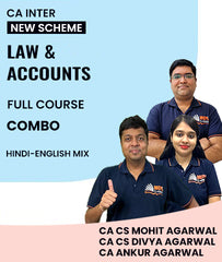 CA Inter New Scheme Law & Accounts Combo Full Course By MEPL Classes CA CS Mohit Agarwal, CA CS Divya Agarwal & CA Ankur Agarwal - Zeroinfy
