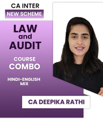 CA Inter New Scheme Law and Audit Course Combo By CA Deepika Rathi - Zeroinfy