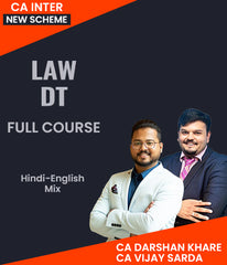 CA Inter New Scheme Law and DT Full Course Combo By CA Darshan Khare and CA Vijay Sarda - Zeroinfy