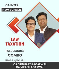 CA Inter New Scheme Law and Taxation Full Course Combo By CA Siddharth Agarwal and CA Vikash Agarwal - Zeroinfy