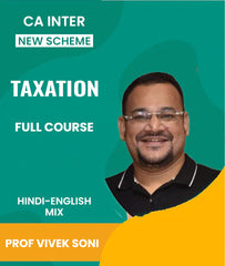 CA Inter New Scheme Taxation Full Course Video Lectures By Prof Vivek Soni - Zeroinfy