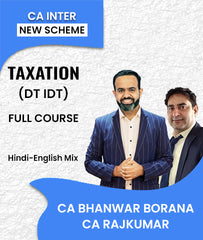 CA Inter New Scheme Taxation (DT IDT) Full Course By CA Bhanwar Borana and CA Rajkumar - Zeroinfy