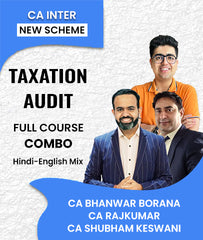 CA Inter New Scheme Taxation (DT IDT) and Audit Full Course Combo By CA Bhanwar Borana, CA Rajkumar and CA Shubham Keswani - Zeroinfy