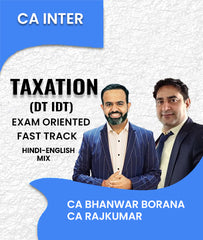 CA Inter Taxation (DT IDT) Exam Oriented Fast Track By CA Bhanwar Borana and CA Rajkumar - Zeroinfy