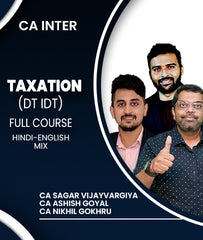 CA Inter Taxation (DT IDT) Full Course By CA Sagar Vijayvargiya, CA Ashish Goyal and CA Nikhil Gokhru - Zeroinfy