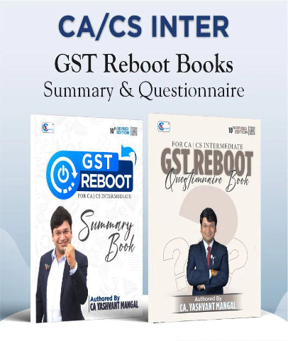CA Inter GST ReBoot Summary and Questionnaire Book Combo By CA Yashvant Mangal