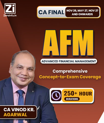 CA Final  AFM Full Course Version 1.0 Buy Book Get Video Lectures Free By CA Vinod Kr. Agarwal