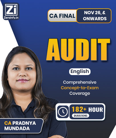 CA Final Audit Full Course In English By CA Pradnya Mundada