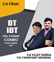 CA Final DT and IDT Full Course Combo By CA Vijay Sarda and CA Yashvant Mangal - Zeroinfy