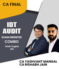 CA Final IDT and Audit Exam Oriented Combo By CA Yashvant Mangal and CA Rishabh Jain - Zeroinfy
