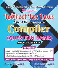 CA Final Indirect Tax (IDT) Compiler Question Bank By Yogendra Bangar and Vandana Bangar
