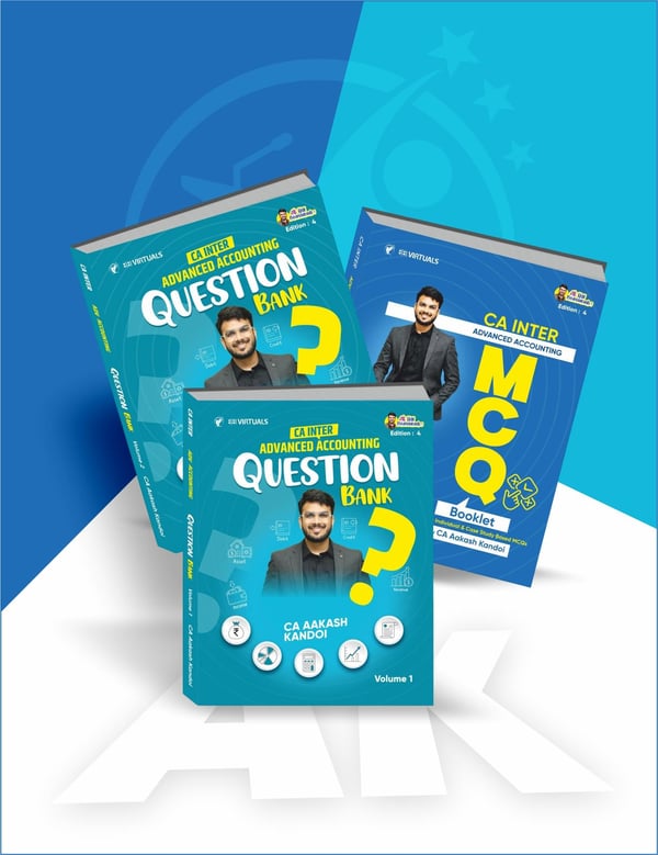 CA Inter Advanced Accounts Question Bank & MCQ Book By CA Aakash Kandoi
 - Zeroinfy