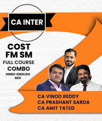CA Inter Cost and FM SM Full Course Combo By CA Vinod Reddy, CA Prashant Sarda and CA Amit Tated - Zeroinfy