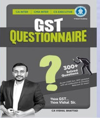 CA Inter GST Questionnaire Book By CA Vishal Bhattad
