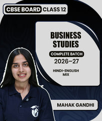 CBSE Board Class 12 Business Studies Complete Batch 2026–27 By Mahak Gandhi