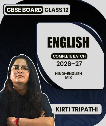 CBSE Board Class 12 English Complete Batch 2026–27 By Kirti Tripathi