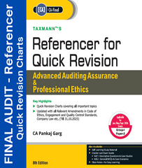 CA Final Audit Quick Revision Referencer Book By CA Pankaj Garg