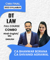 CMA Final 2022 Syllabus DT and Law Full Course Combo By CA Bhanwar Borana and CA Shivangi Agrawal - Zeroinfy