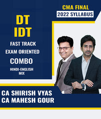 CMA Final 2022 Syllabus Direct Tax Indirect Tax Fast Track Exam Oriented Combo By CA Shirish Vyas and CA Mahesh Gour - Zeroinfy